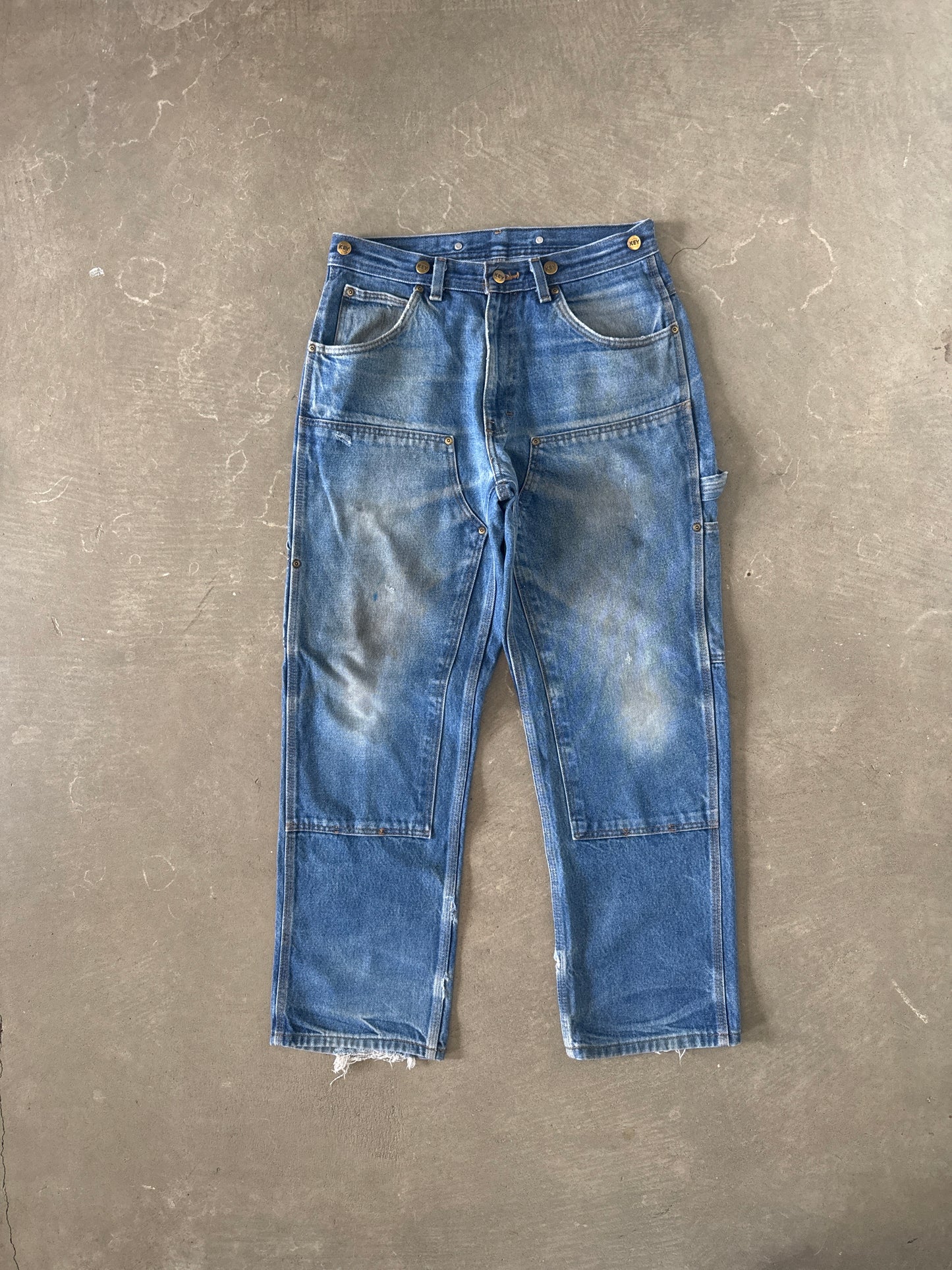 Vintage 90s Key Distressed Double Knee Carpenter Pants