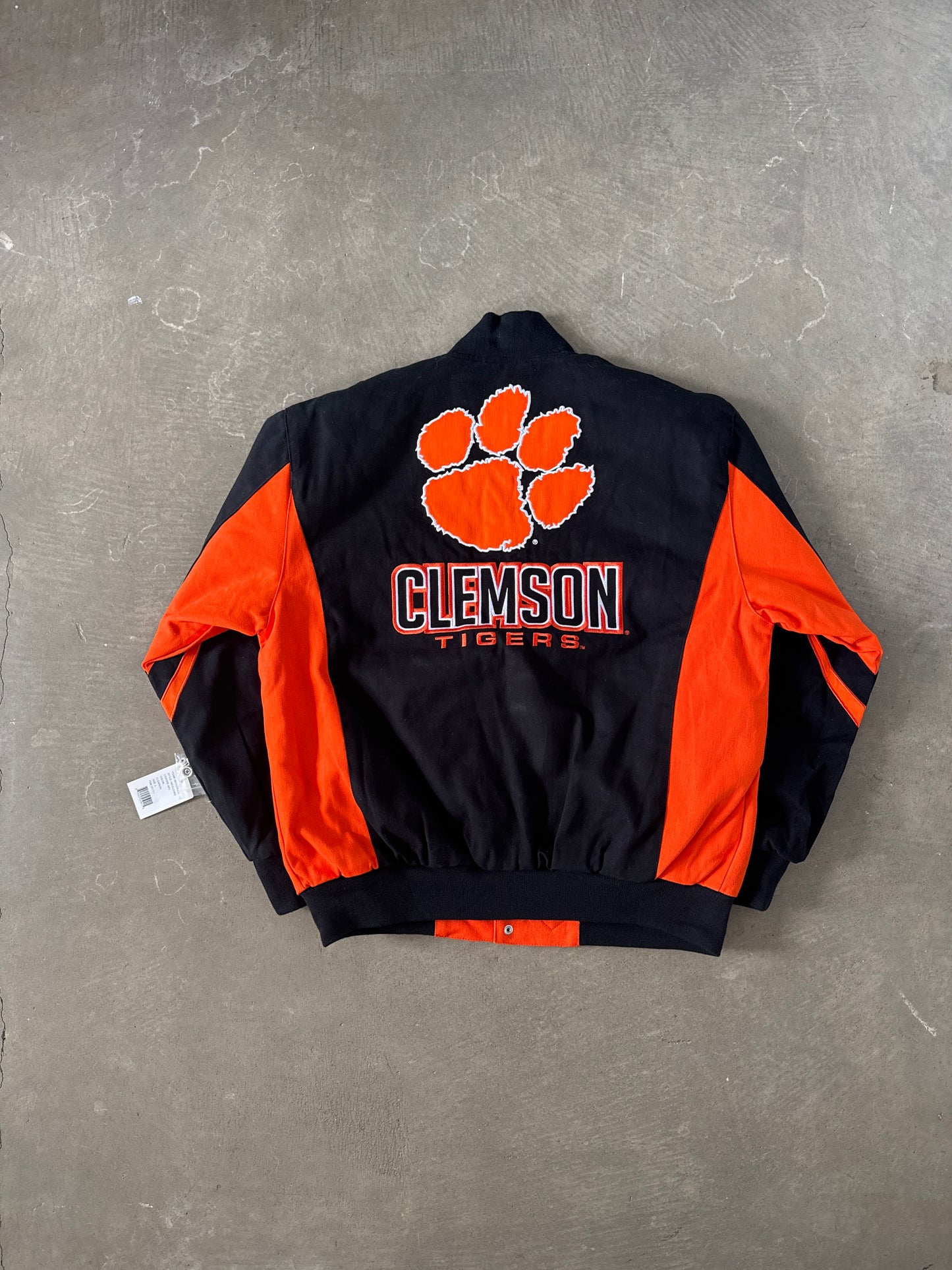 Franchise Collegiate Sportswear University Of Clemson Tigers Embroidered Varsity Jacket