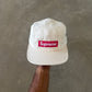 Supreme Napped Canvas White Camo Cap Hat (FW18)