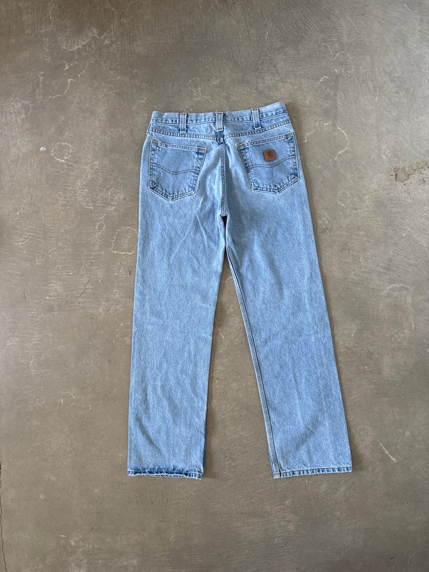 Vintage Carhartt Regular Fit Light Washed Denim Jeans