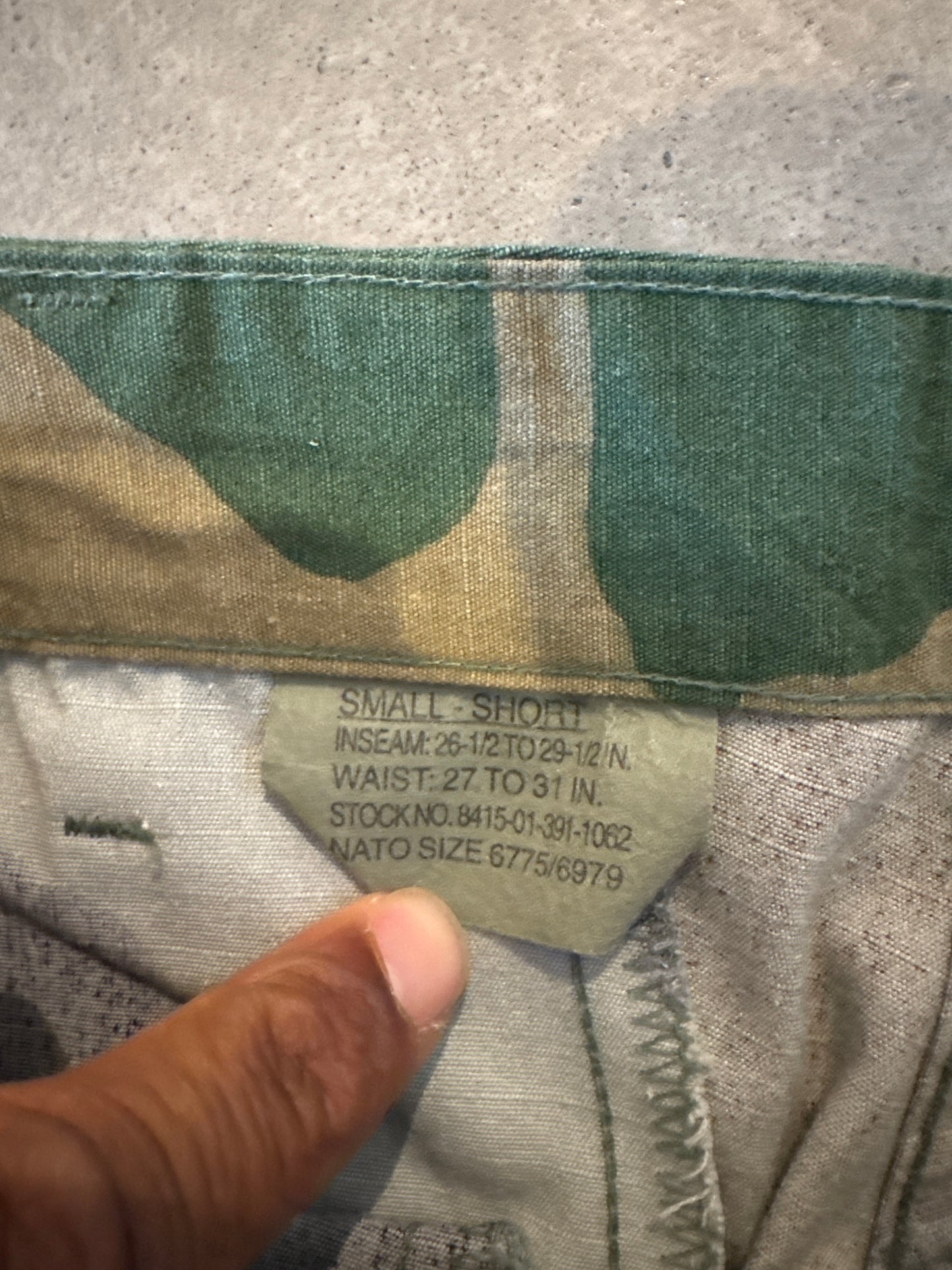 Vintage Military Camo Cargo Pants