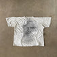 Vintage 90s Malcolm X Boxy Cropped Faded Tee