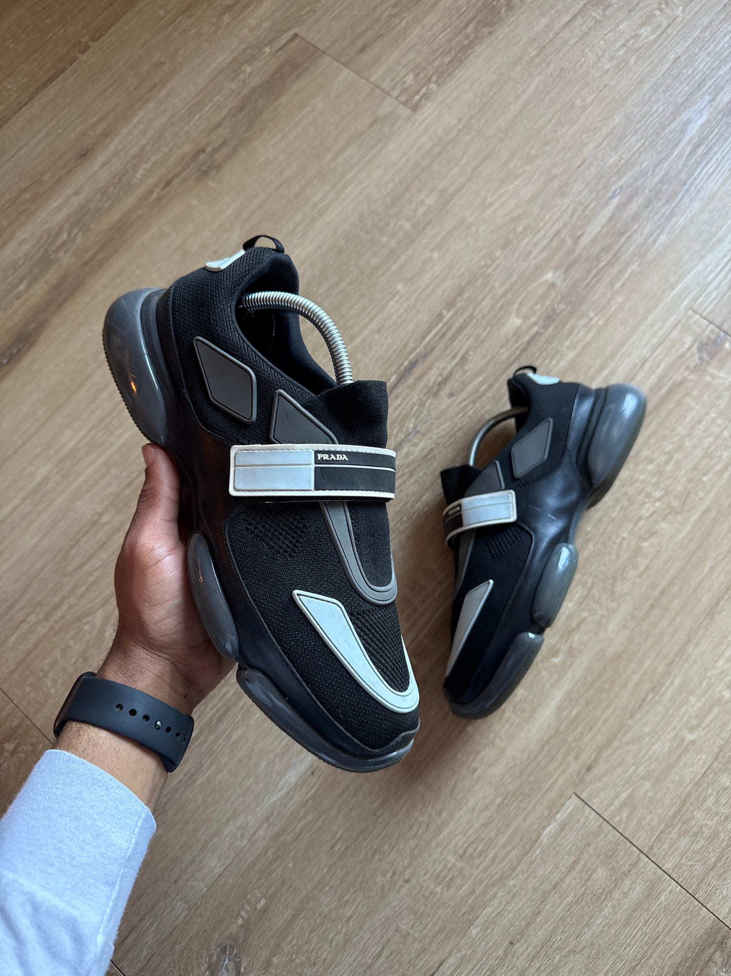 Prada Cloudbust Sneakers Black White