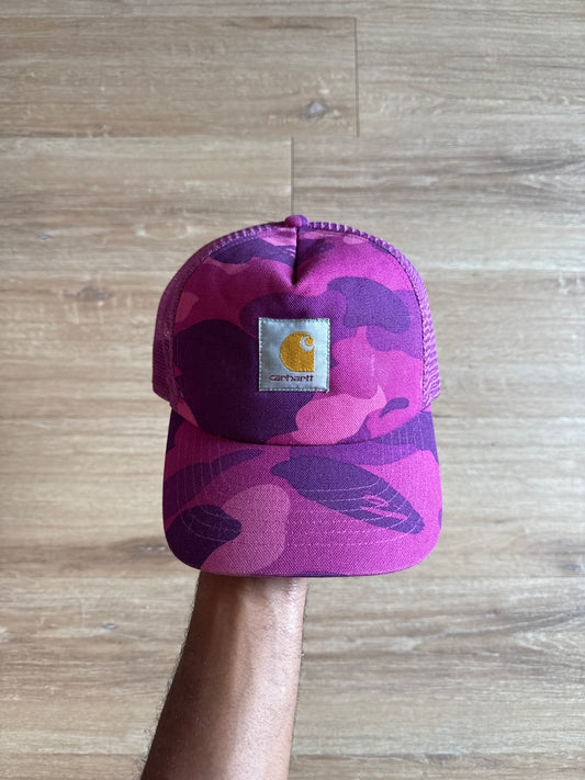 A Bathing Ape Bape x Carhartt Purple Camo Trucker Hat