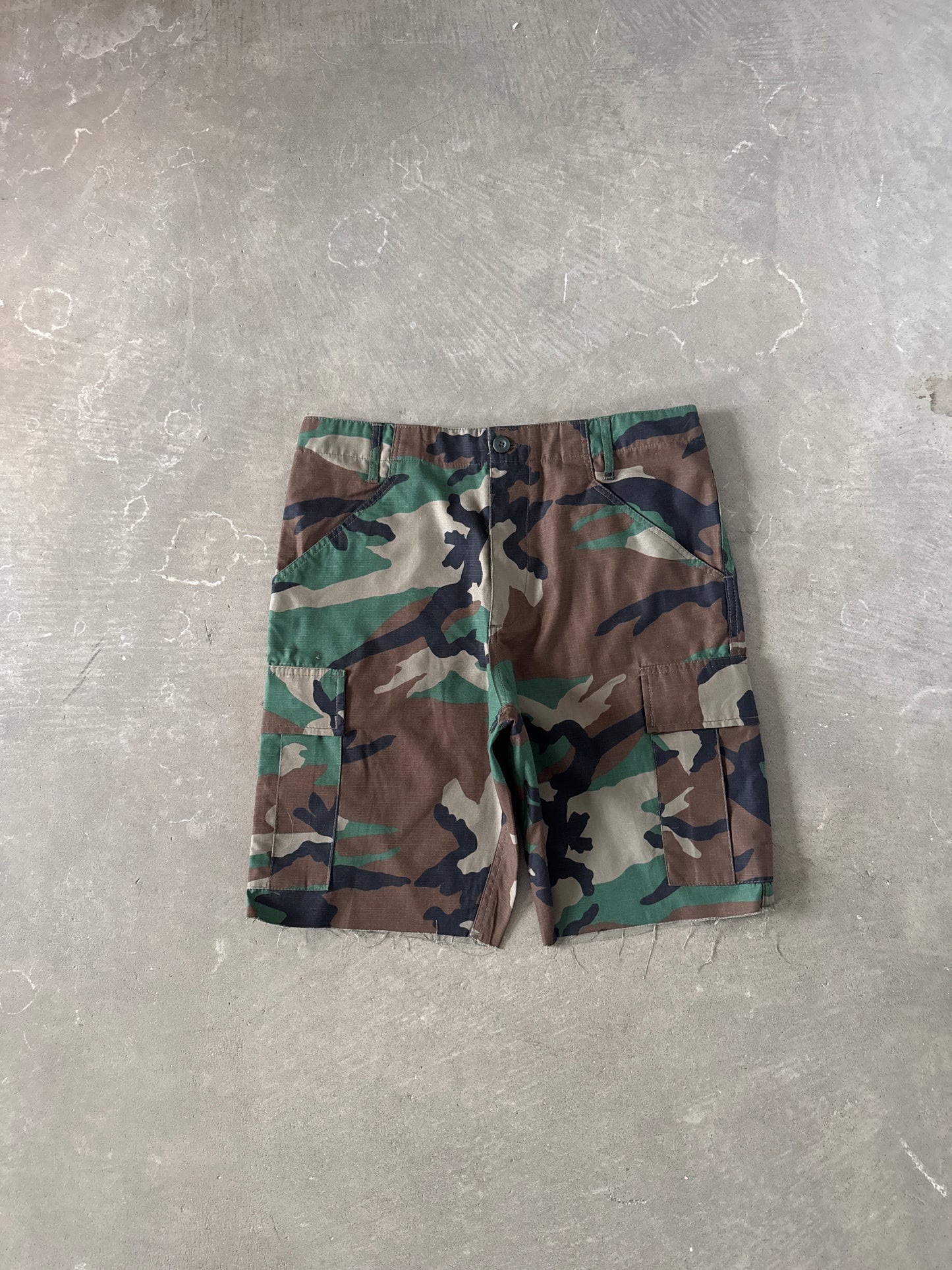 Urban Renewal Military Camo Cargo Shorts