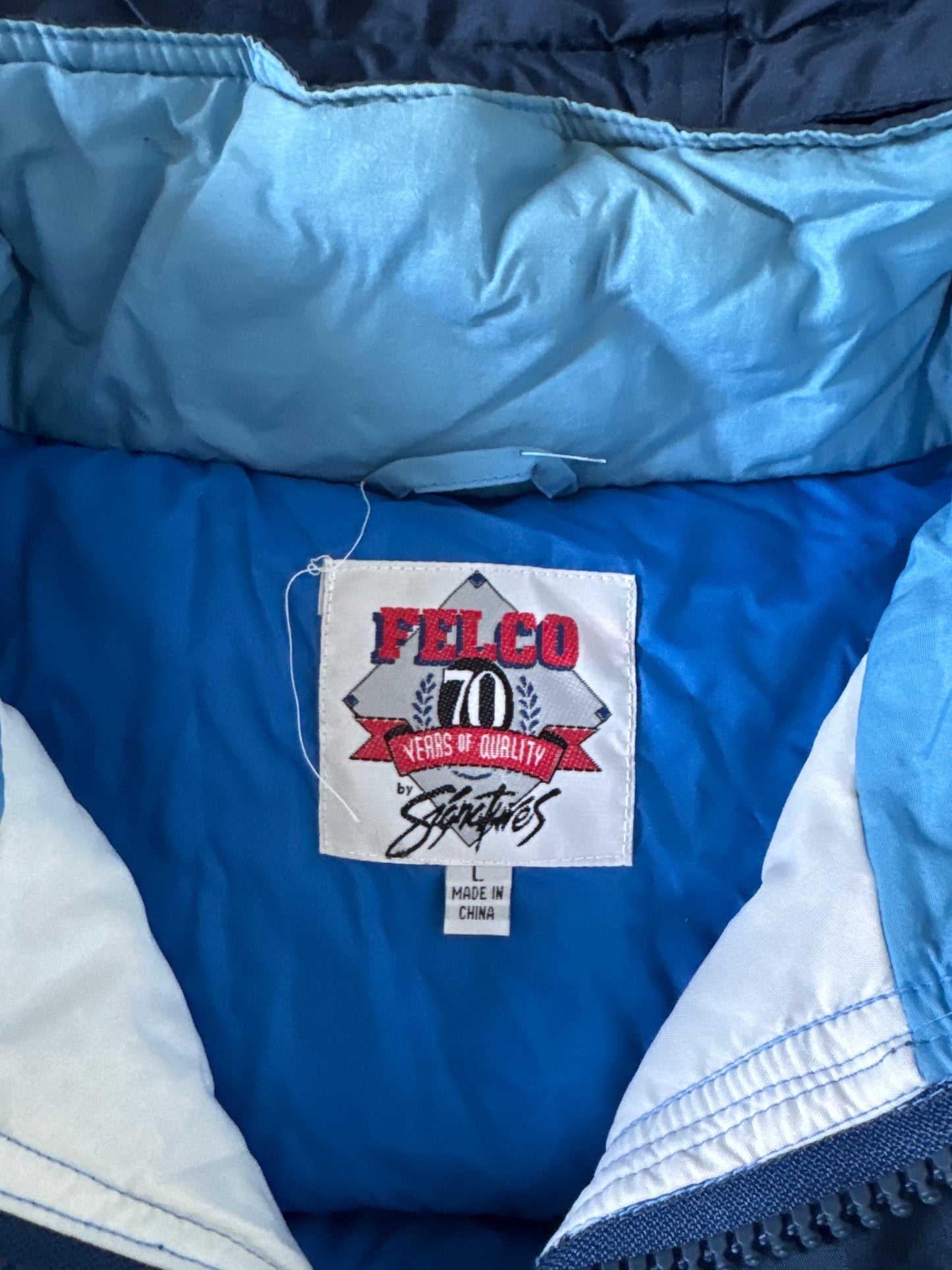 Vintage 90s University Of North Carolina Tarheels Long Puffer Jacket