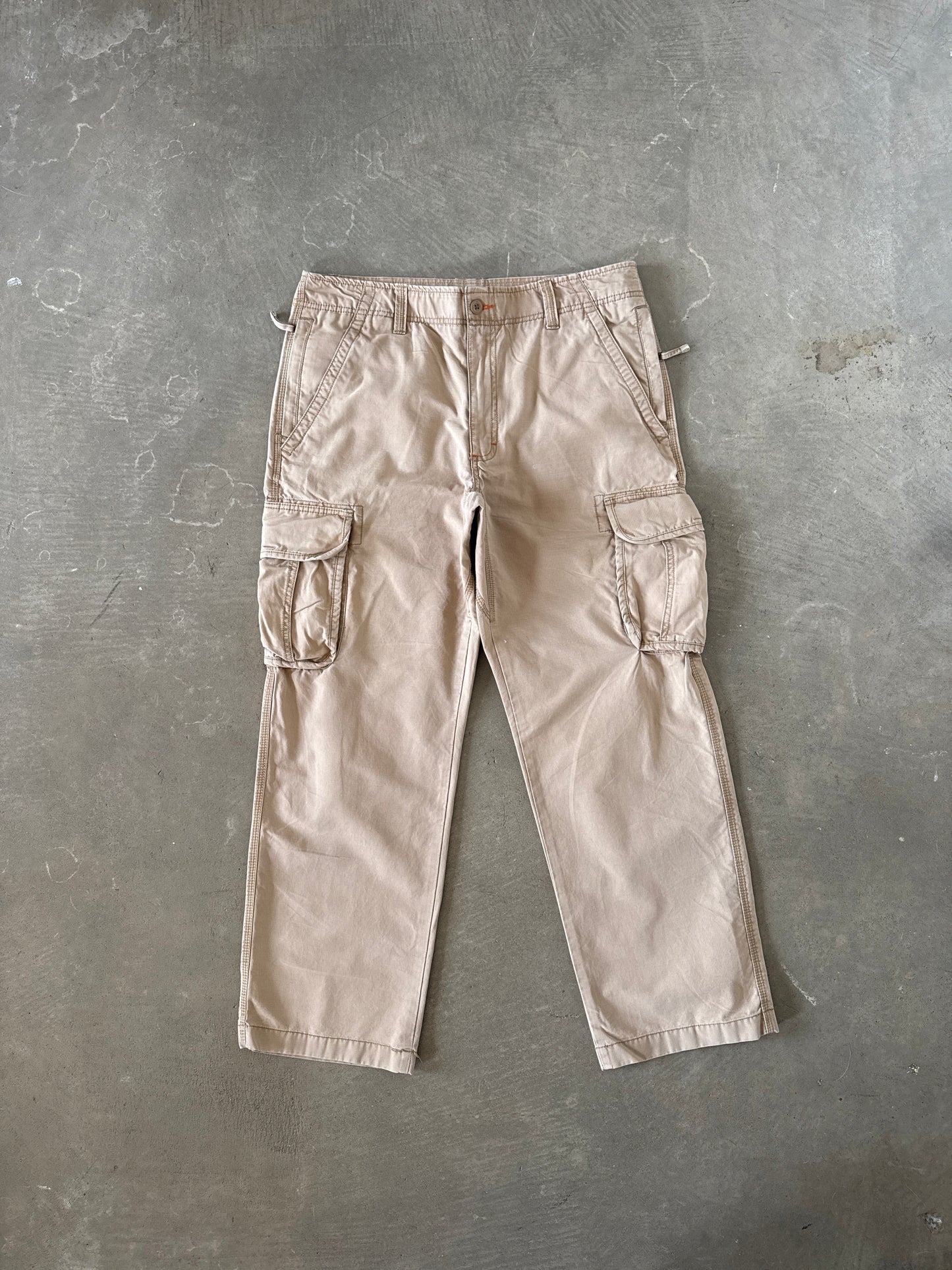 Vintage L.L. Bean Light Tan Utility Cargo Pants