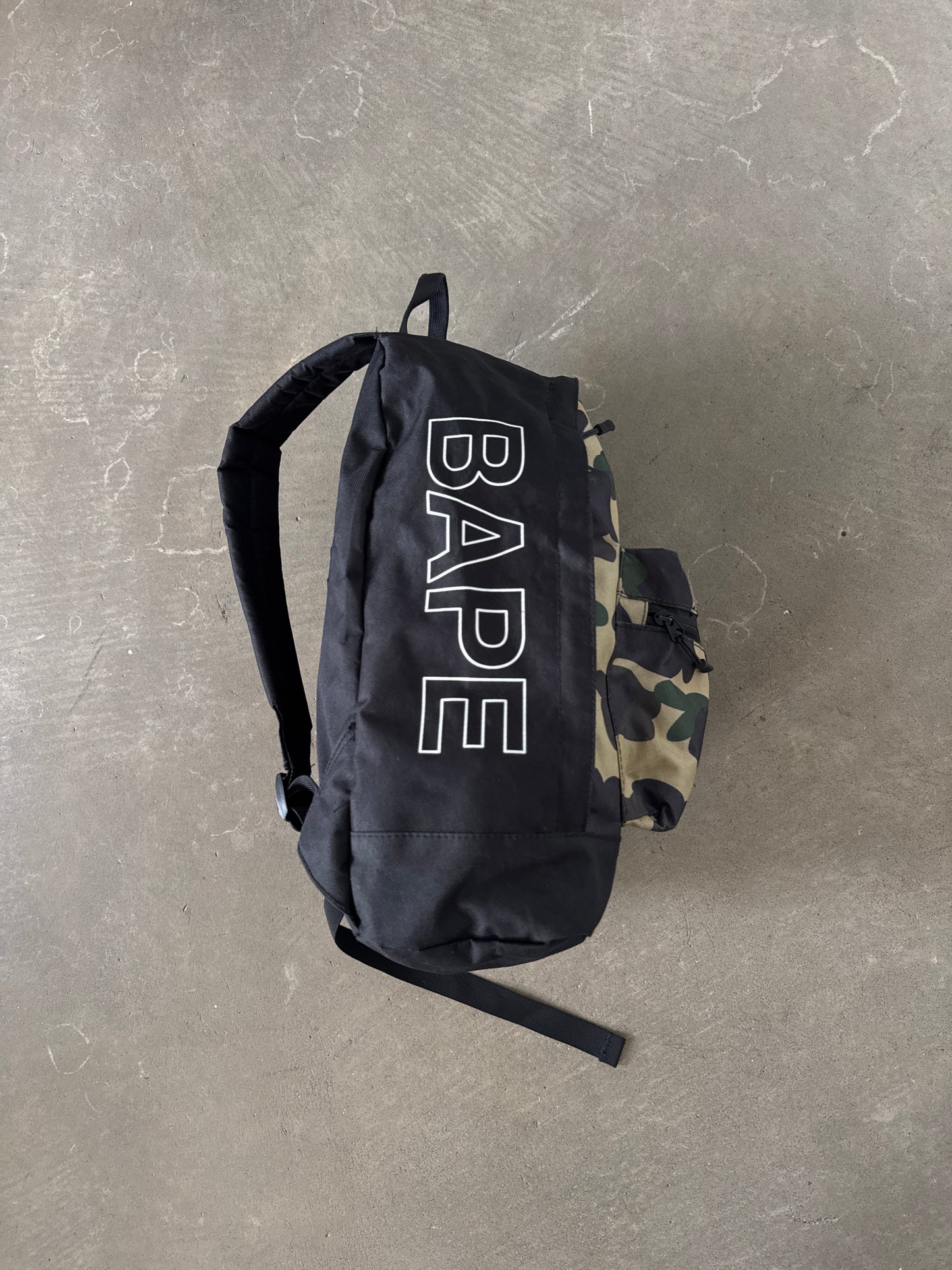 A Bathing Ape Bape 2021 Summer Collection Yellow Camo Magazine Backpack