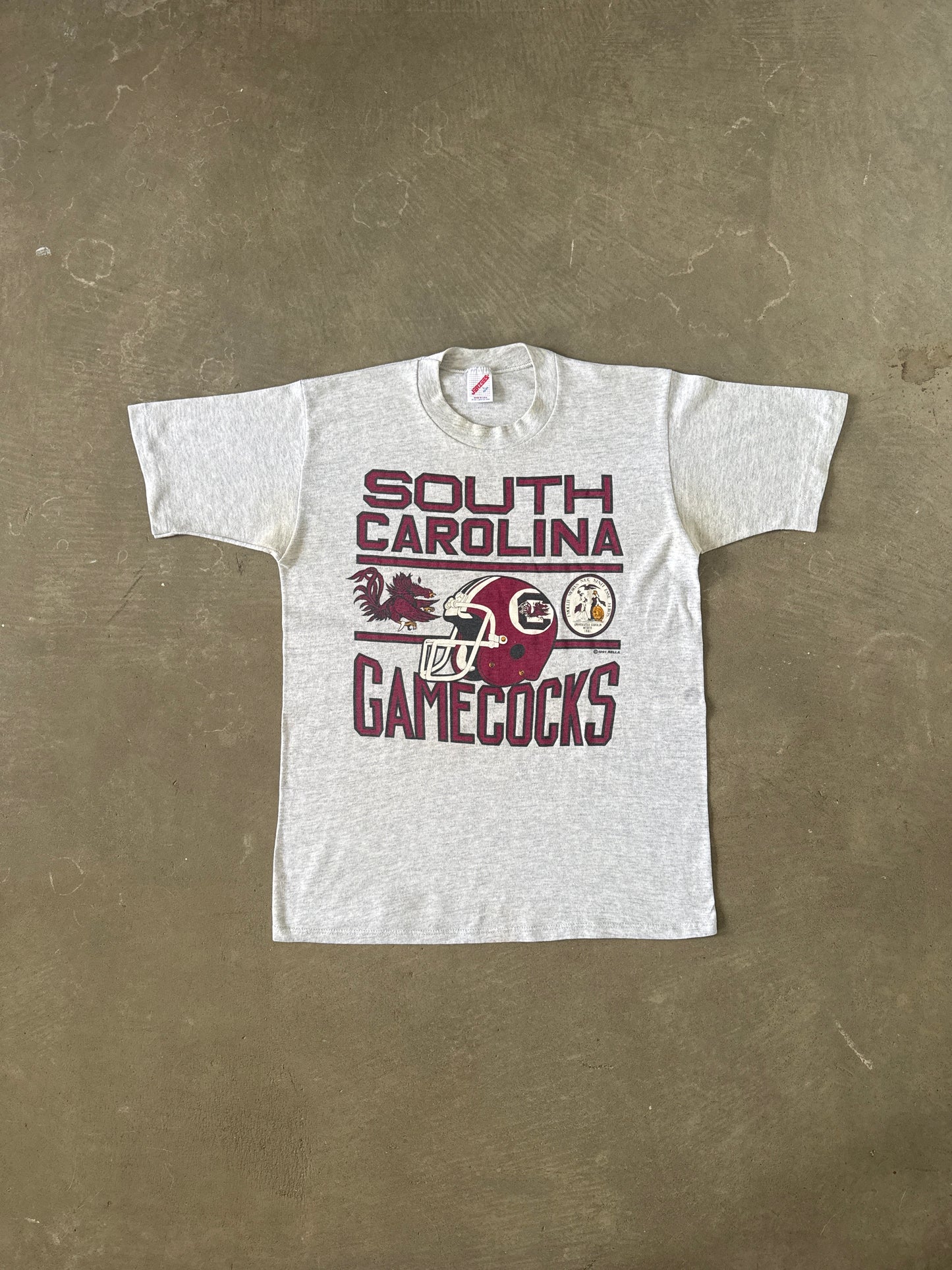 Vintage 1991 University Of South Carolina Gamecocks Football Tee