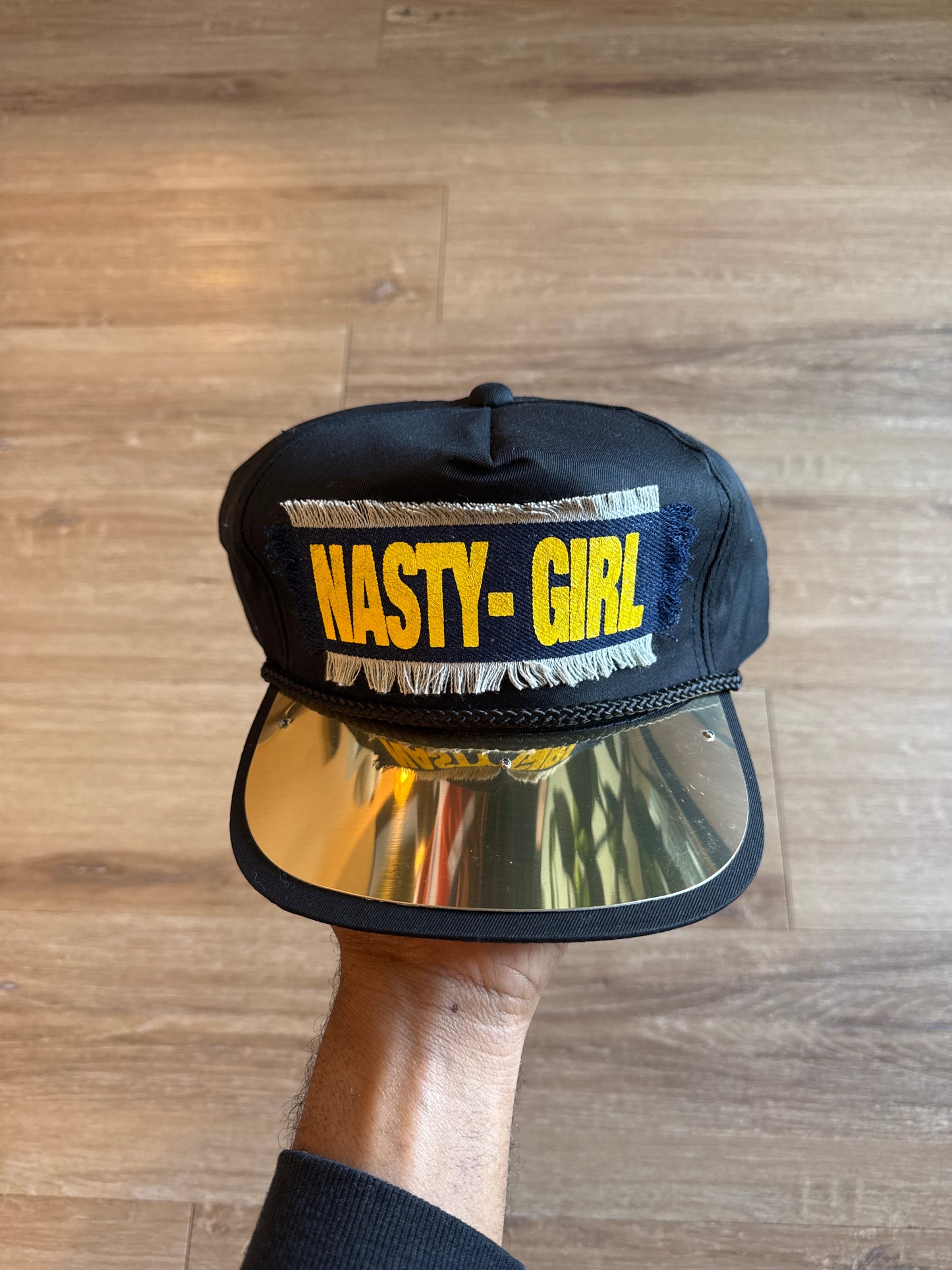 Vintage 90s Nasty Girl Metal Plate Snapback Hat
