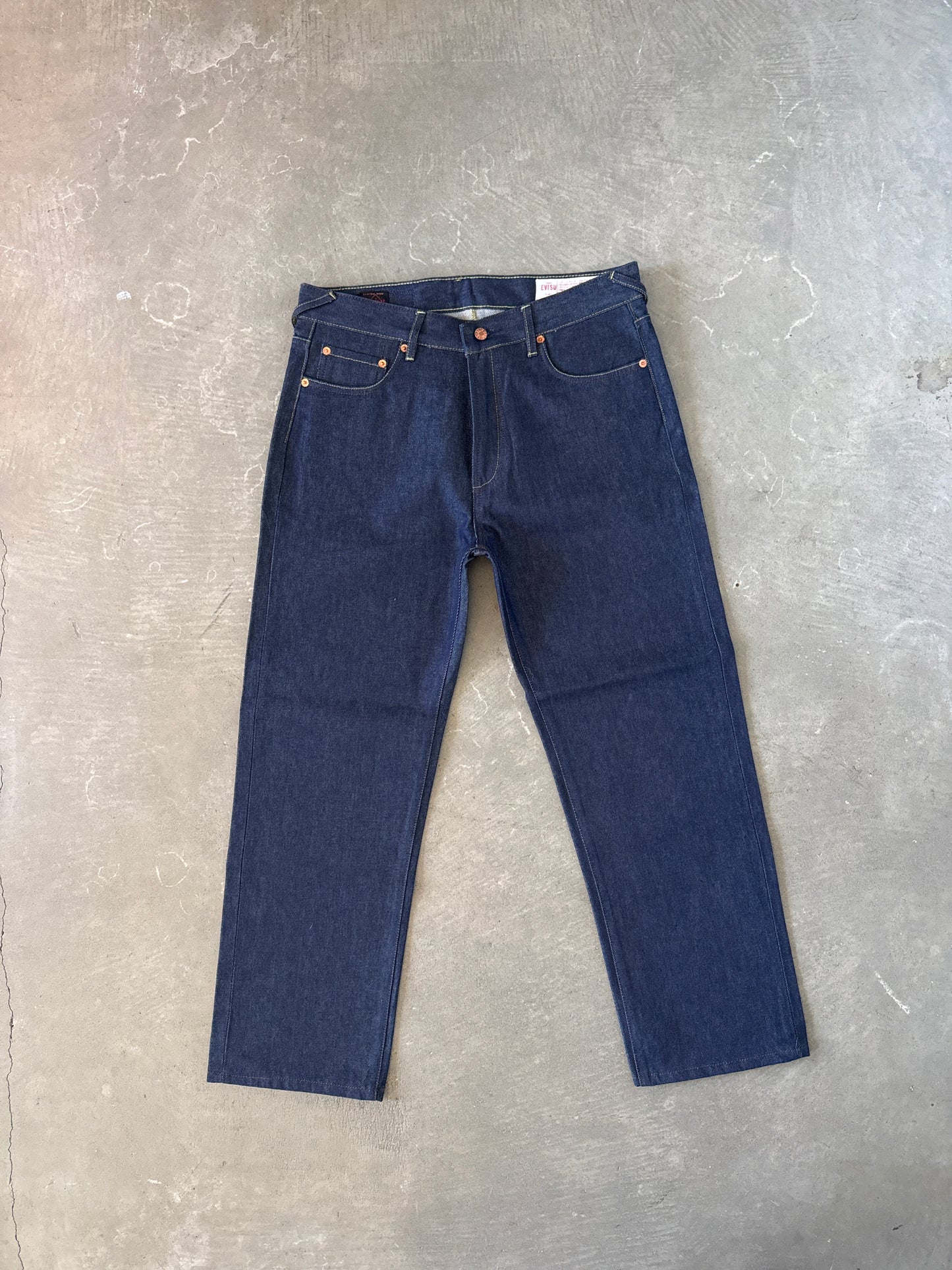 Evisu Embroidered Japanese Wave Art Salvage Denim Jeans