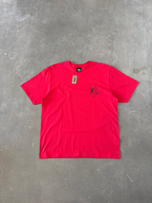 Stussy Fire Dice Red Tee