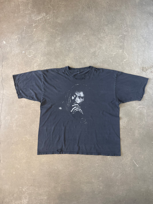 Vintage 90s Bob Marley Distressed Portrait Tee