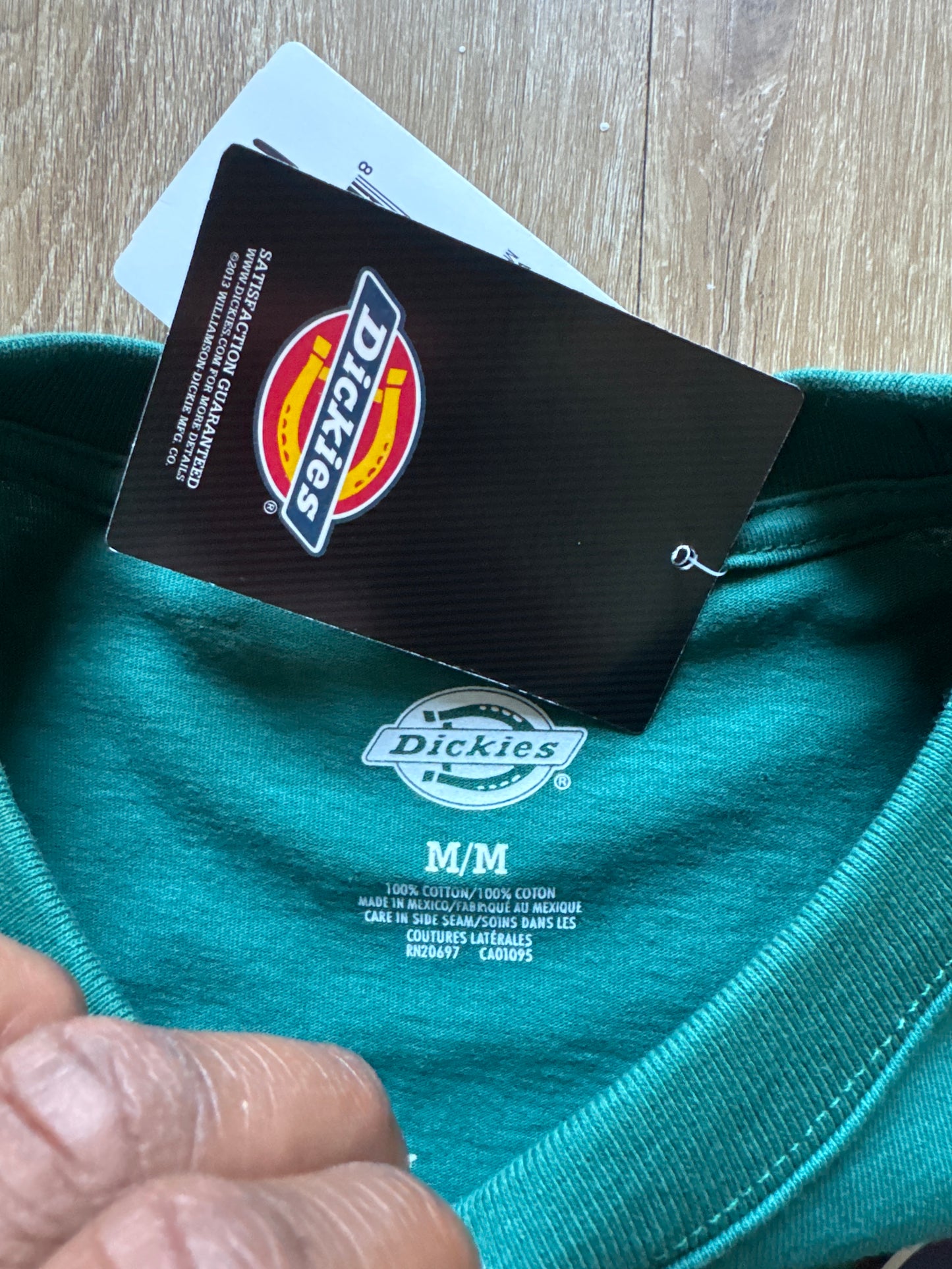 Dickies Chest Pocket Logo Heavyweight Jersey Knit Crew Long Sleeve Tee