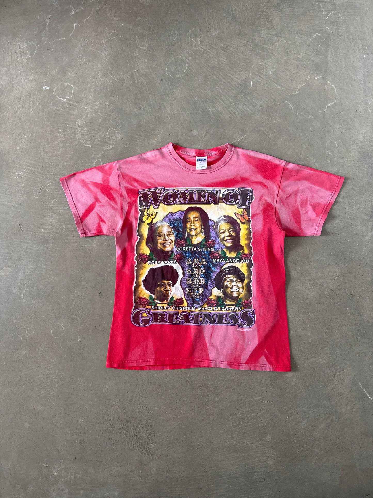 Y2K Positive African American Women Of Greatness Sun Faded Tee