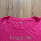 Y2K Women’s Bebe Bedazzled Logo Pink Tee