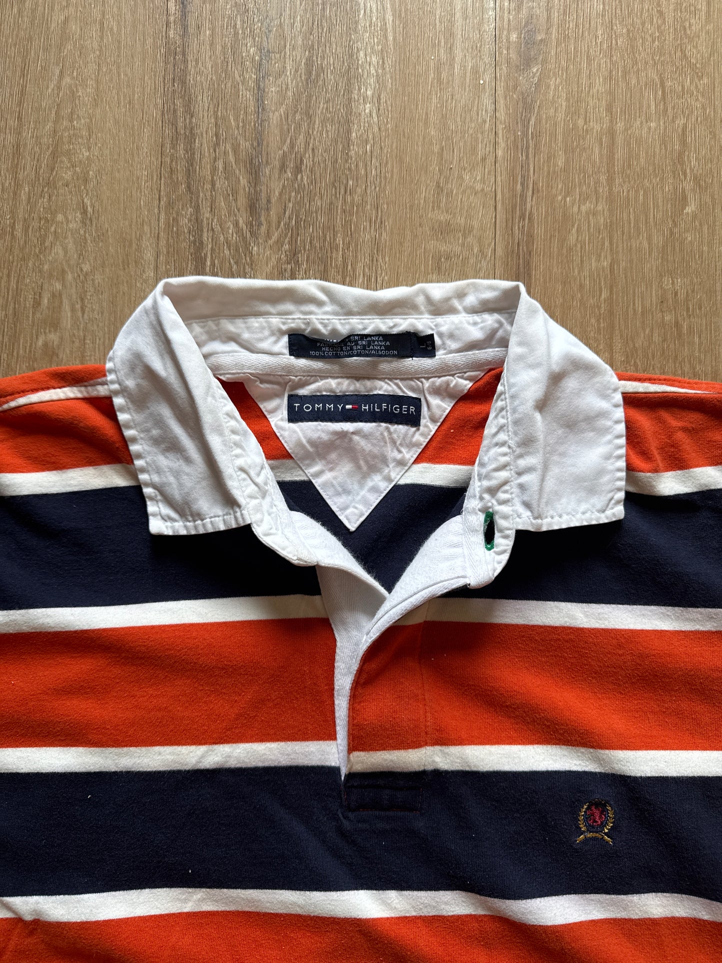 Tommy Hilfiger Striped Polo Rugby Shirt