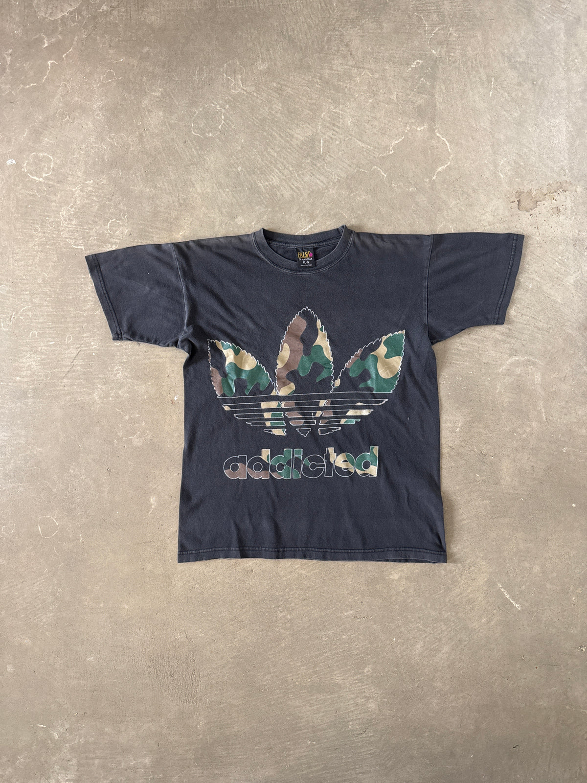 Vintage Adidas Addicted Parody Tee
