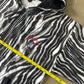 Vintage University Of Georgetown Hoyas Zebra Striped Hooded Zip Up