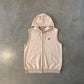 Vintage 80s Nike Blue Tag Sleeveless Terry Cloth Hooded Zip Up Vest