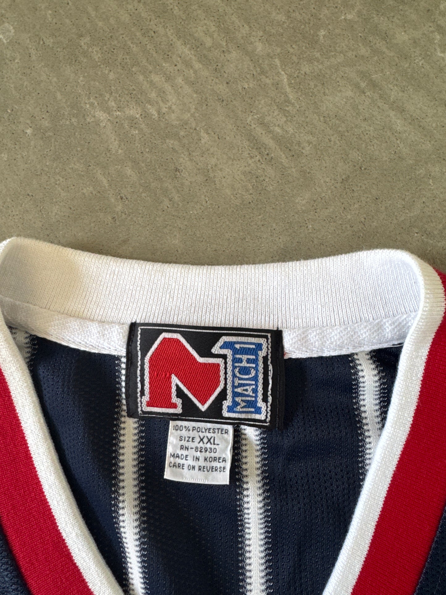 Vintage Match 1 Howard University Bison Striped Jersey