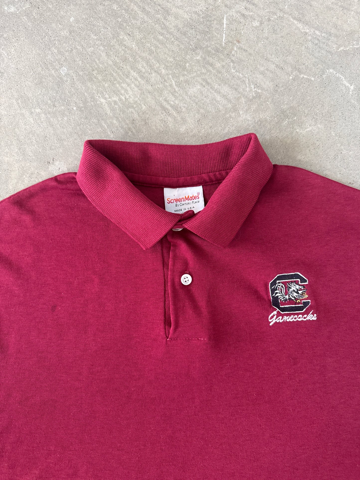 Vintage University Of South Carolina Gamecocks Polo Shirt