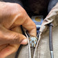 Vintage Carhartt Sunfaded Distressed Brown Hooded Zip Up Jacket