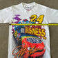 Vintage 1991 Youth Nascar Jeff Gordon Winning Is His Business All Over Print Tee