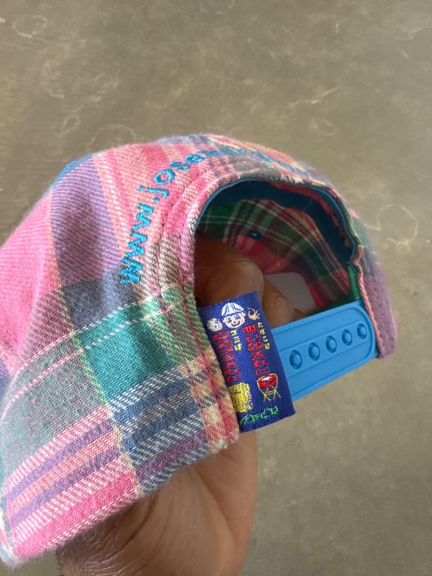 Jose Wong World ABCD Plaid Snapback Hat