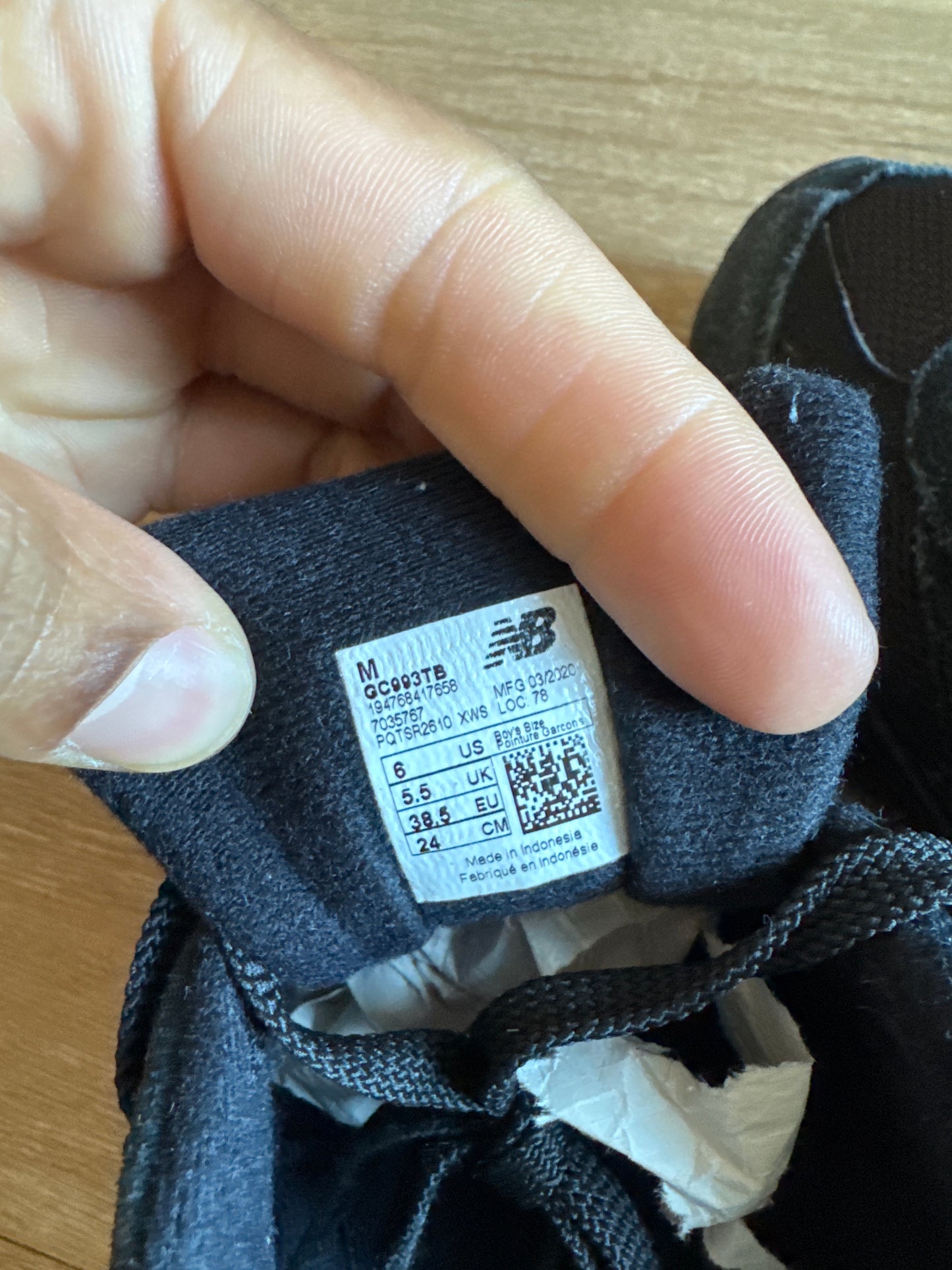 New Balance 993v1 Kids Black