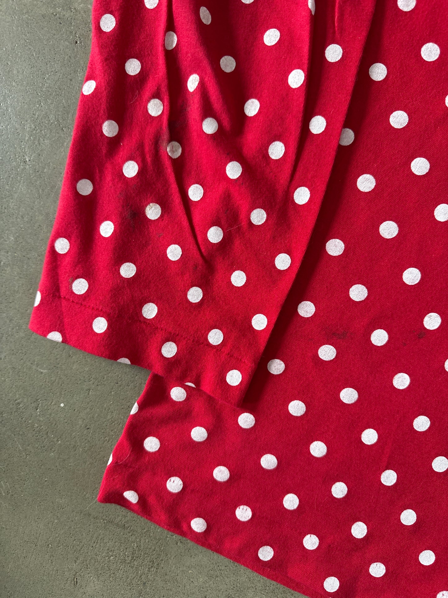 Comme des Garçons PLAY Polka Dot Red Long Sleeve