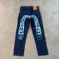 Evisu Embroidered Japanese Art Salvage Denim Jeans