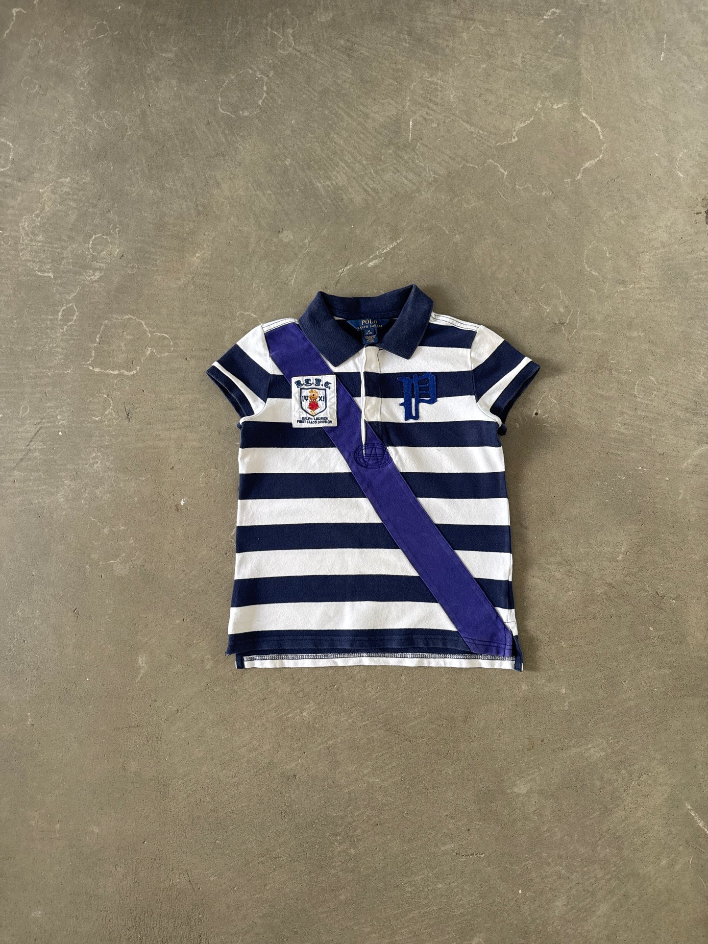 Polo Ralph Lauren Girls Banner Stripe Rugby Shirt