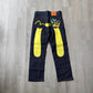 Evisu Japanese Yellow Dragon Art Denim Jeans