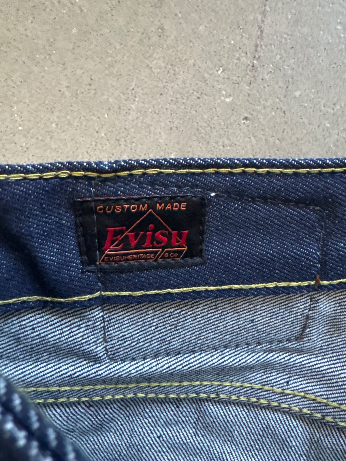 Evisu Embroidered Japanese Art Selvedge Denim Jeans